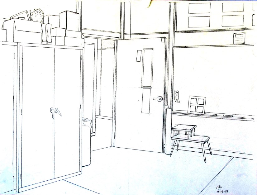 Two-Point Perspective: Classroom Corner